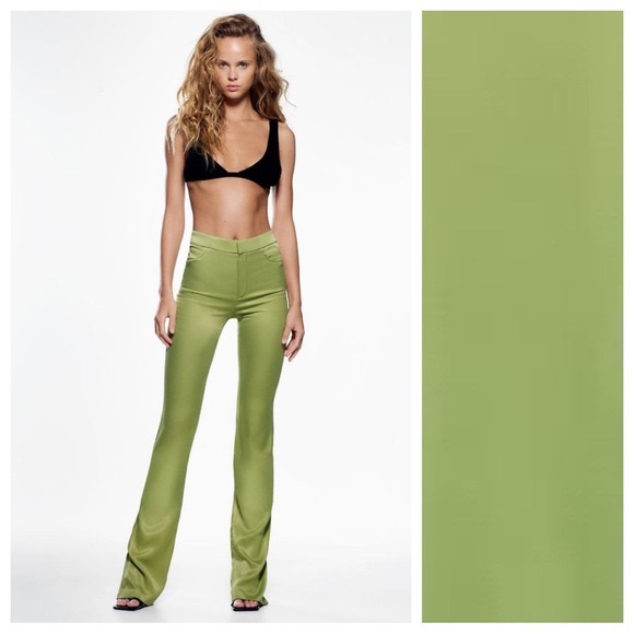 Elegant Green Women's Pants - Picture 3 of 8